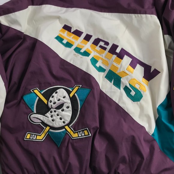 Vintage Anaheim Mighty Ducks 90s Pro Player Puffer Jacket XLarge XL Men Hockey🔥 - Picture 13 of 16